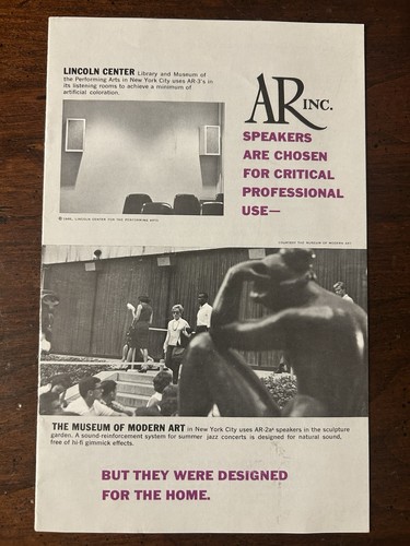 Acoustic research inc - research, ar