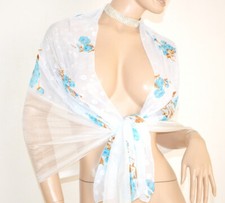 Stola donna bianca foulard