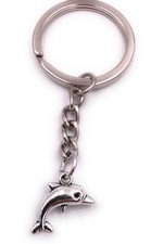 Delfino Pesce Portachiavi Ciondolo Argento IN Metallo