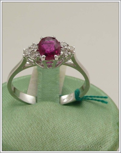 Anello oro bianco - , con