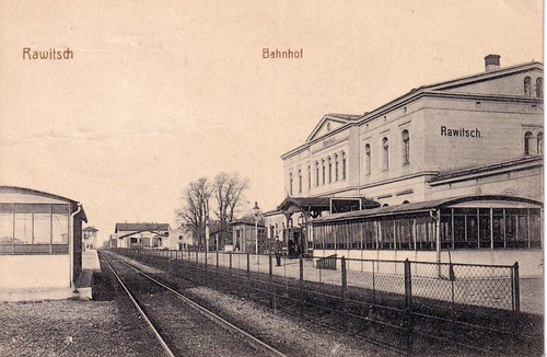 Cartolina rawitsch stazione - rawitsch,