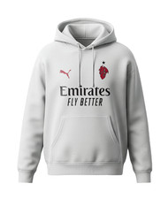 FELPA CALCIO MILAN CAPPUCCIO