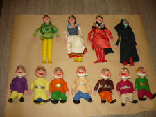 BIANCANEVE SETTE NANI MARIONETTA TEATRINO VINTAGE 1950 SNOW WHITE SEVEN DWARFS