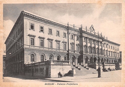 Cartolina sassari palazzo - cartolina,