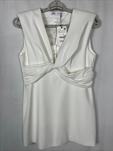Mini abito blazer - bianco, zara