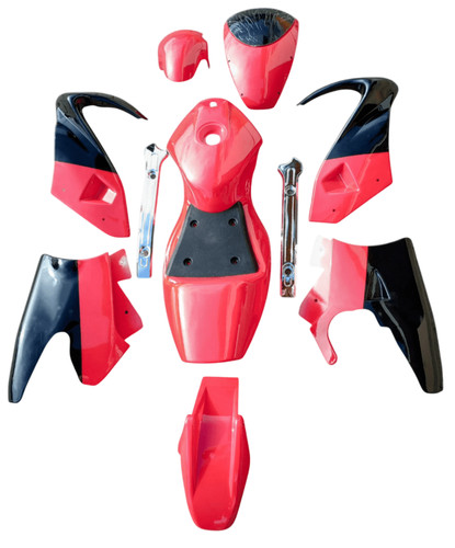 Set carene completo - , rosso/nero