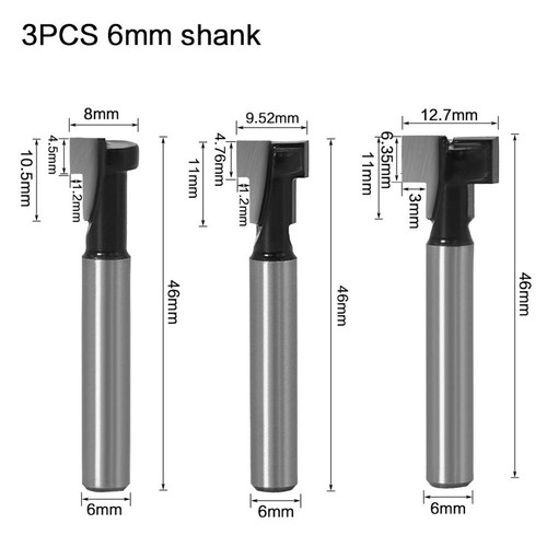6mm gambo slot - 3x, bit