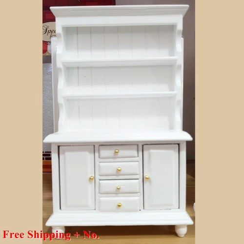 White teak wood showcase - wood,