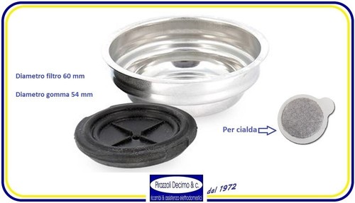 Filtro inox adattatore cialda - filtro,