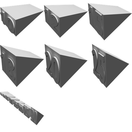 Set blocchi guida - guida, angolo