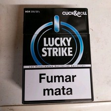 Porta sigarette in metallo vintage Lucky Strike Grande Da 200 Sigarette