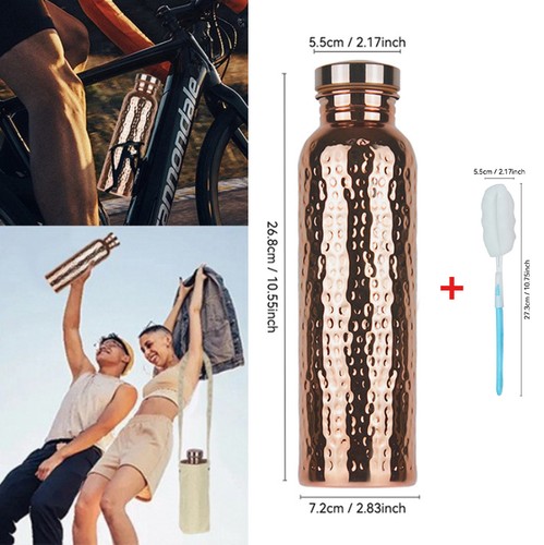 Gold plated water bottle 800ml - water,