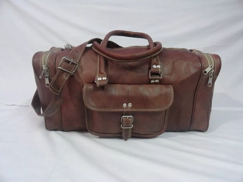 Borsone pelle holdall - pelle,