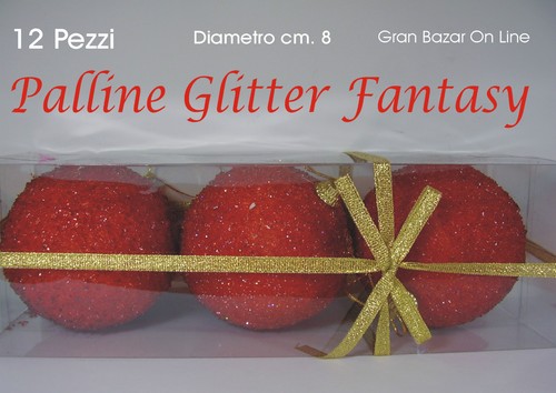 Palline natale palle glitter - palline,