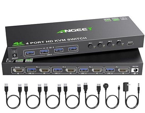 Angeet port hdmi - hdmi, kvm