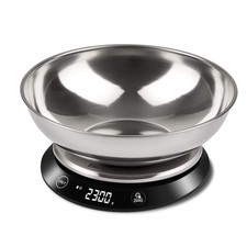 Girmi PS84 Bilancia da Cucina Capacità ciotola 1 Litro 1 gr/ 5 Kg Display Alta