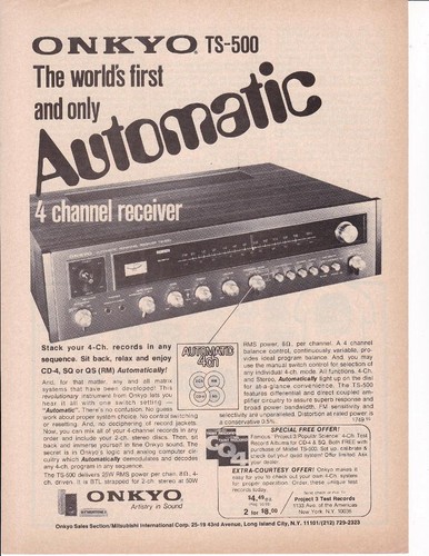 Raro 1974 onkyo 500 - 1974, ts-500