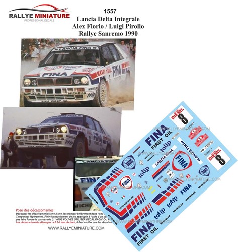 Decals ref 1557 lancia - 1/24,