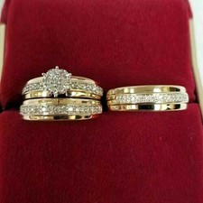 Set anelli trio sposa - anelli, in