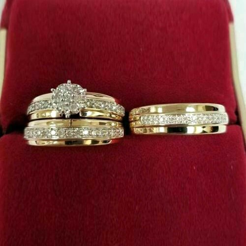 Set anelli trio sposa in - di,