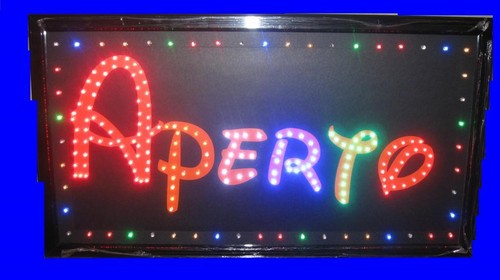 Insegna led 65x35 con - led,