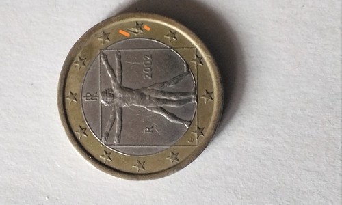 Moneta euro italia 2002 - moneta,