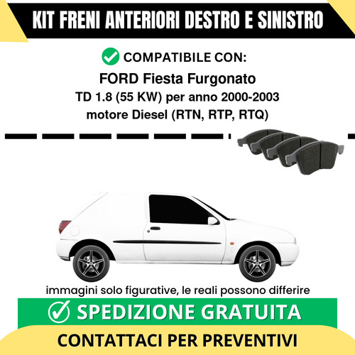 Pastiglie freno anteriori per - pastiglie,