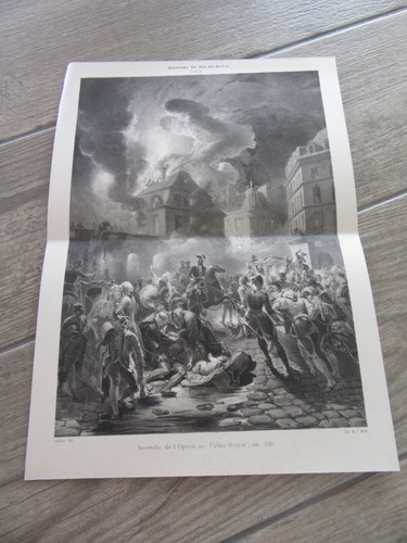 Grande gravure lithographie - grande,