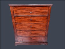 CASSETTONE LAVABO IN MOGANO INTEGRO EPOCA XIX SECOLO NAPOLEONE III RESTAURATO