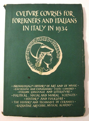 1934 culture courses for - culture,