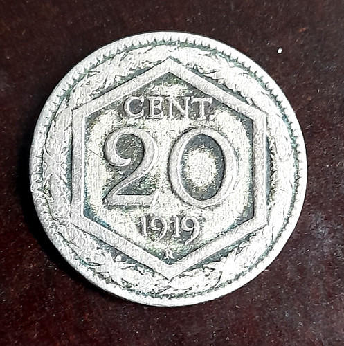 Italia centesimi 1919 - italia, 20