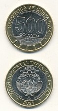 Costa Rica - 500 Colones 2021