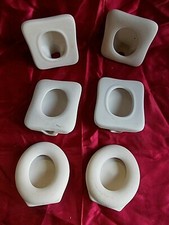 6 PORTA FOTO IN CERAMICA BIANCA GREZZA DA DIPINGERE PER HOBBISTI