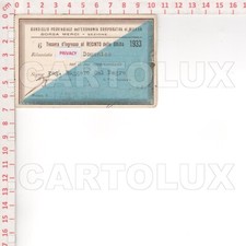 F8722 TESSERA 1933 MILANO