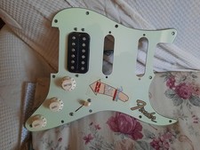 Fender Deluxe Lonestar HSS Stratocaster battipenna pickguard cablato con "S1"