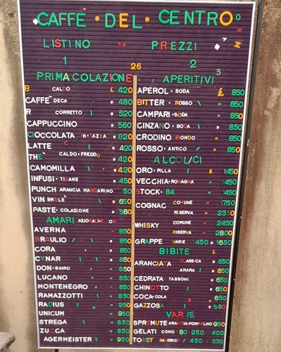 Listino prezzi bar - 🔥🔥,