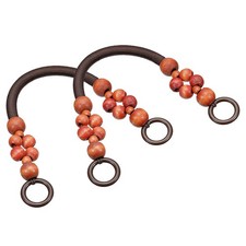 Wood Beaded Bag Handles, 18.1"