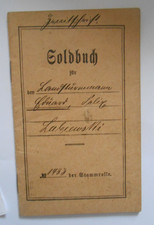 ww1 Imperial German soldbuch