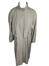 Trench lungo Brem Rainwear Wms taglia 16 colore biege ecopelle scamosciata B23