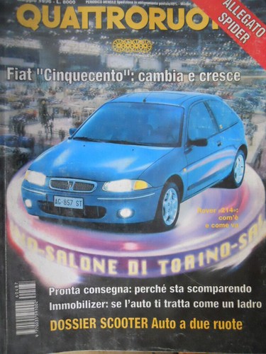 Quattroruote 487 1996 fiat500 - quattroruote,