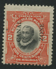 Francobollo Canal Zone 47 Mount Hope sovrastampa come nuovo con certificato PF HZ229