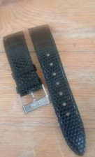 Cinturino Strap Zenith Vintage nero 18mm pelle con attacco fibbia 16mm