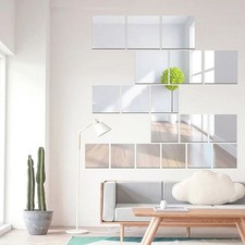 6pcs 3D Specchio Quadrato