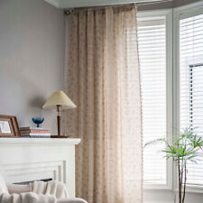 Linen Crochet Floral Curtain