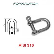 GRILLO DRITTO IN ACCIAIO INOX 316 LUCIDO - VARIE MISURE - FERRAMENTA NAUTICA