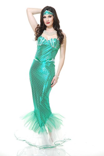 Costume sirena ariel verde - ariel,
