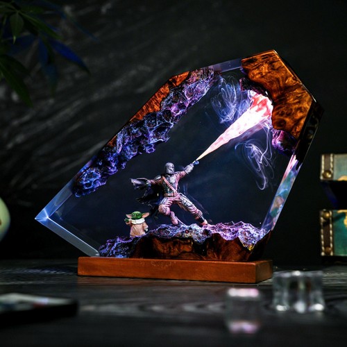 The mandalorian diorama - diorama, luce
