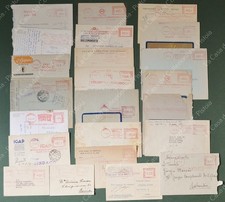 ANNULLI ROSSI MECCANICI. 23 tra buste e cartoline dagli anni '30 agli anni '60