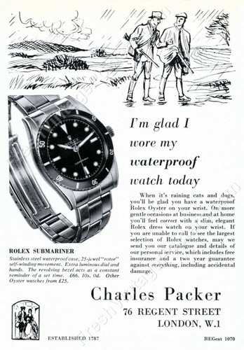 1950s rolex submariner watch - submariner,