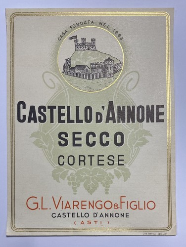 1930ca castello annone vino - castello, di